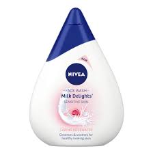 NIVEA MILK DELIGHTS FACEWASH ROSE 50ml          